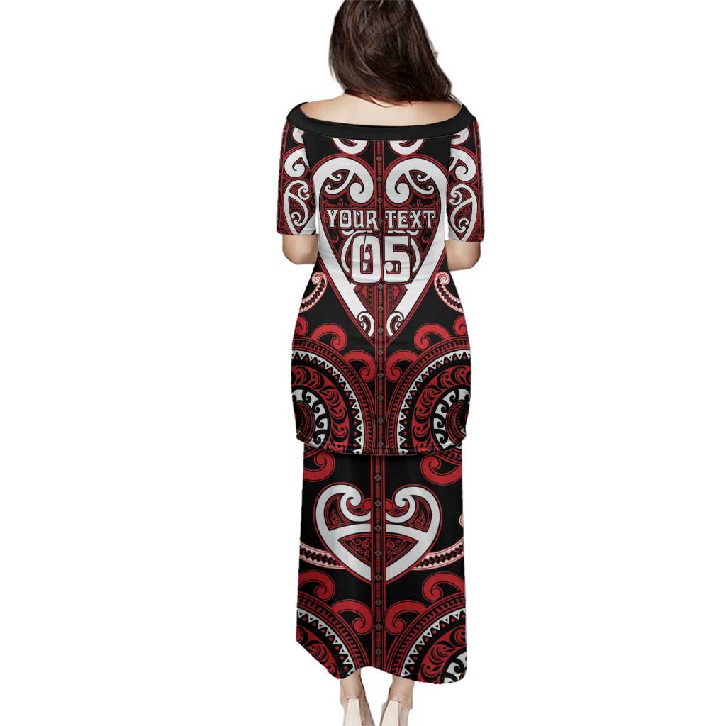 Custom Aotearoa Ngapuhi Family Matching Puletasi and Hawaiian Shirt Maori Tribal Pattern