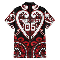 Custom Aotearoa Ngapuhi Family Matching Tank Maxi Dress and Hawaiian Shirt Maori Tribal Pattern