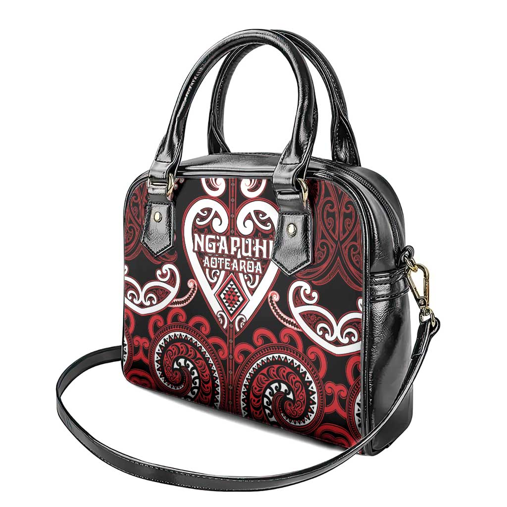 Aotearoa Ngapuhi Shoulder Handbag Maori Tribal Pattern