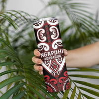 Custom Aotearoa Ngapuhi Skinny Tumbler Maori Tribal Pattern LT05 - Polynesian Pride