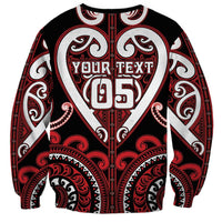 Custom Aotearoa Ngapuhi Sweatshirt Maori Tribal Pattern