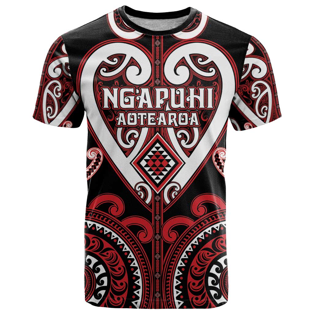 Custom Aotearoa Ngapuhi T Shirt Maori Tribal Pattern