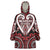 Custom Aotearoa Ngapuhi Wearable Blanket Hoodie Maori Tribal Pattern