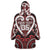 Custom Aotearoa Ngapuhi Wearable Blanket Hoodie Maori Tribal Pattern