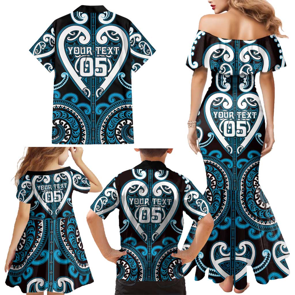 Custom Aotearoa Ngati Porou Family Matching Mermaid Dress and Hawaiian Shirt Maori Tribal Pattern LT05 - Polynesian Pride