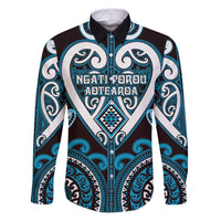 Custom Aotearoa Ngati Porou Family Matching Puletasi and Hawaiian Shirt Maori Tribal Pattern