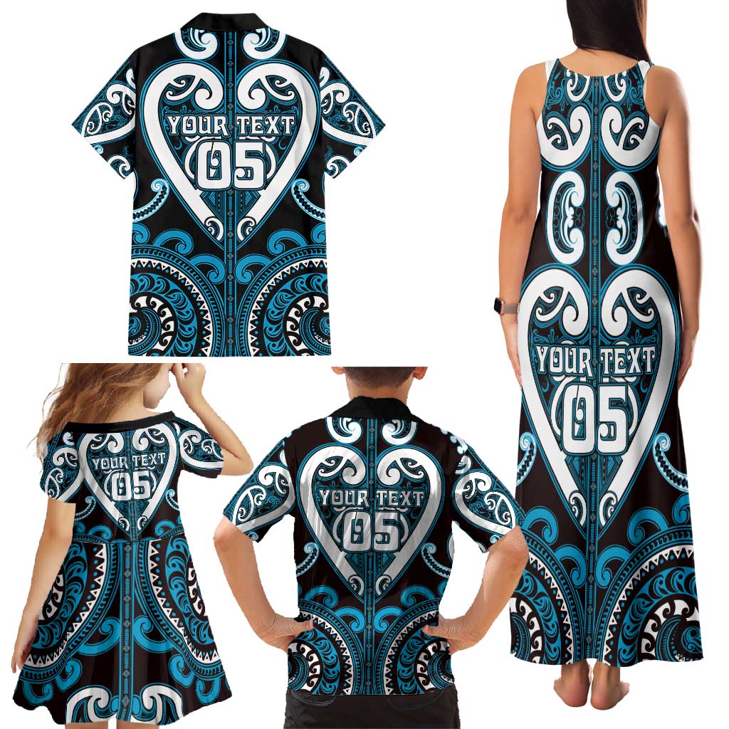 Custom Aotearoa Ngati Porou Family Matching Tank Maxi Dress and Hawaiian Shirt Maori Tribal Pattern LT05 - Polynesian Pride
