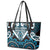 Aotearoa Ngati Porou Leather Tote Bag Maori Tribal Pattern