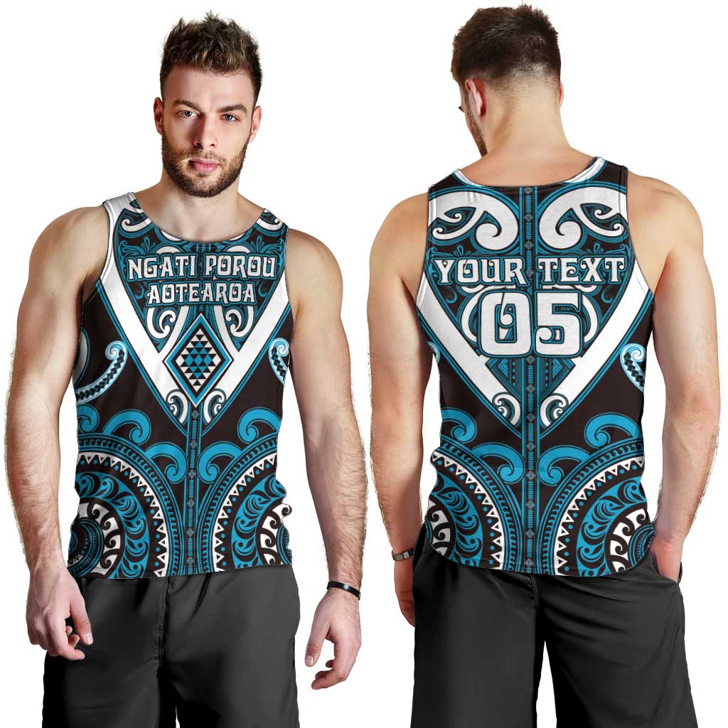 Custom Aotearoa Ngati Porou Men Tank Top Maori Tribal Pattern