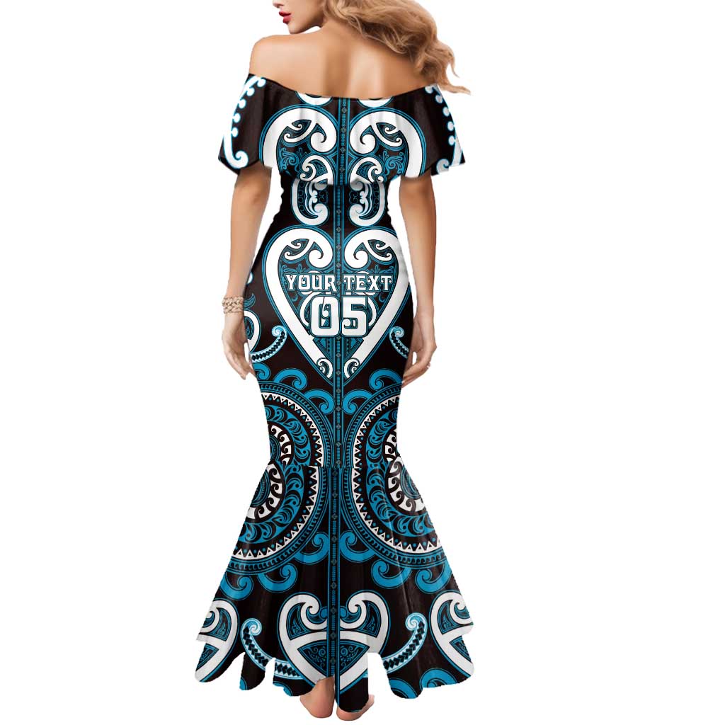 Custom Aotearoa Ngati Porou Mermaid Dress Maori Tribal Pattern LT05 - Polynesian Pride