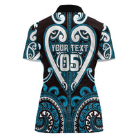 Custom Aotearoa Ngati Porou Women Polo Shirt Maori Tribal Pattern