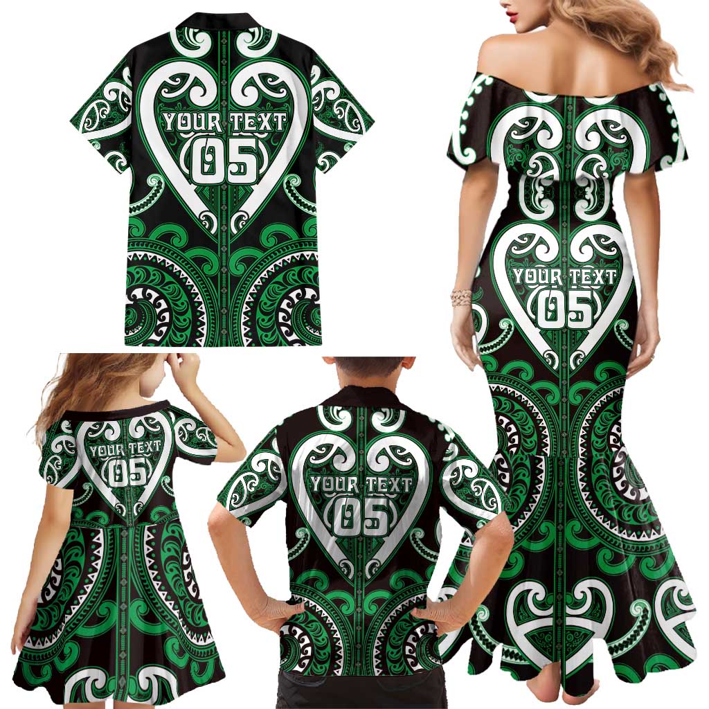 Custom Aotearoa Ngai Tahu Family Matching Mermaid Dress and Hawaiian Shirt Maori Tribal Pattern LT05 - Polynesian Pride