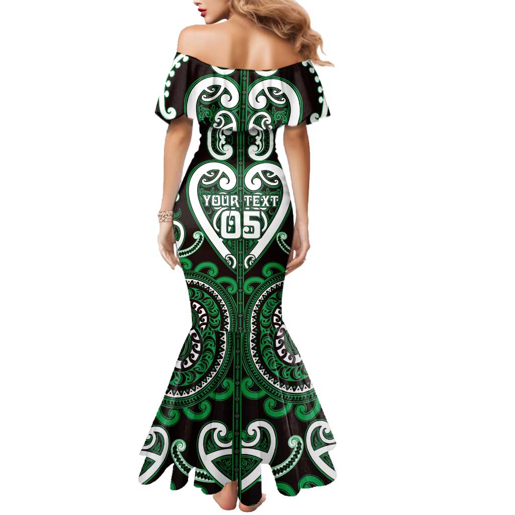 Custom Aotearoa Ngai Tahu Family Matching Mermaid Dress and Hawaiian Shirt Maori Tribal Pattern LT05 - Polynesian Pride