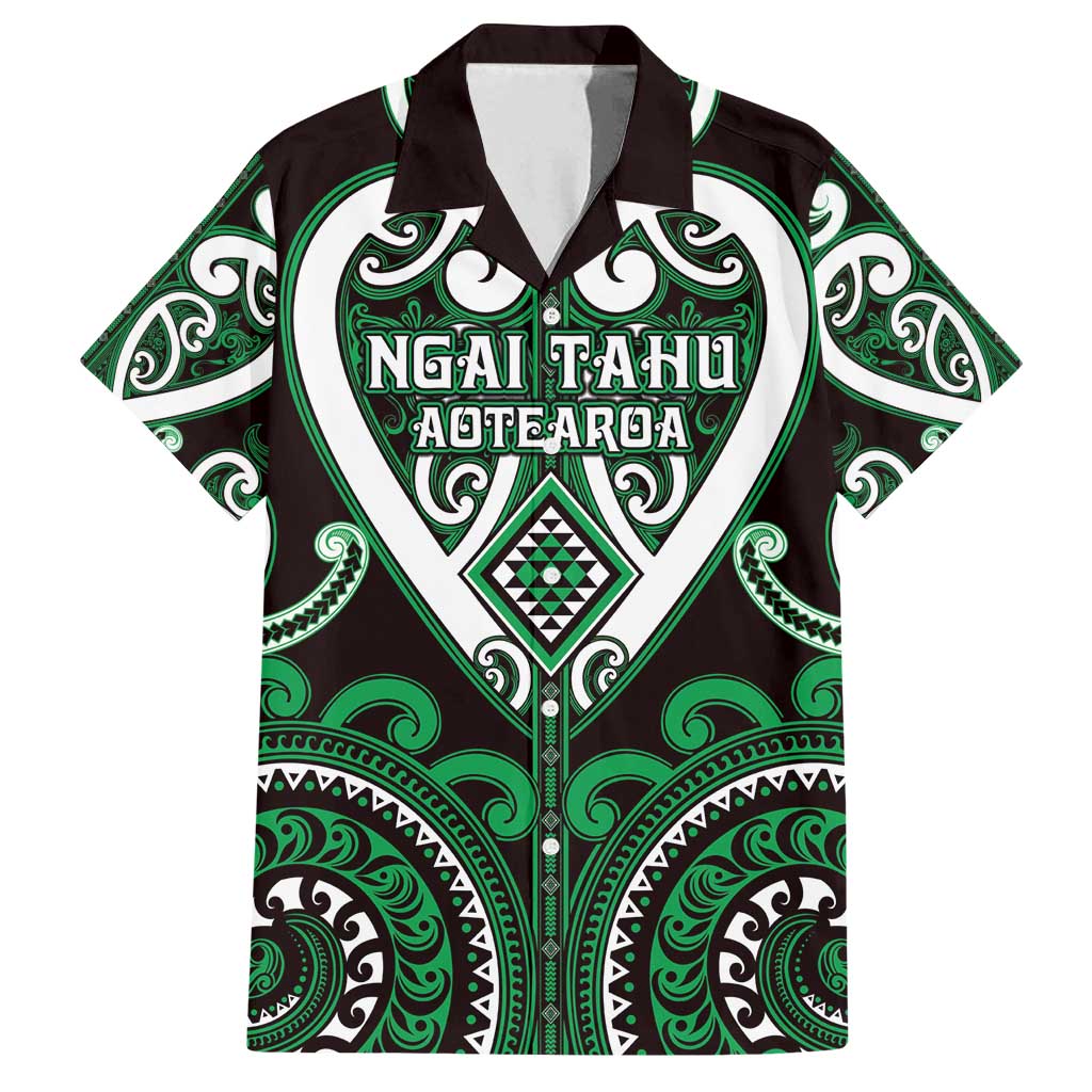 Custom Aotearoa Ngai Tahu Family Matching Off Shoulder Maxi Dress and Hawaiian Shirt Maori Tribal Pattern