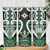 Custom Aotearoa Ngai Tahu Skinny Tumbler Maori Tribal Pattern LT05 - Polynesian Pride