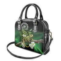 Aotearoa New Zealand Tuatara Shoulder Handbag Maori Koru Art LT05 - Polynesian Pride