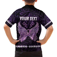Personalised Alzheimer's Awareness Family Matching Long Sleeve Bodycon Dress and Hawaiian Shirt You May Not Remember But I Will Never Forget LT05 - Polynesian Pride