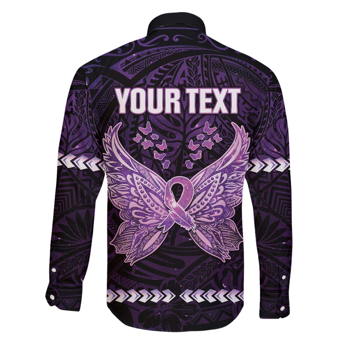 Personalised Alzheimer's Awareness Family Matching Off The Shoulder Long Sleeve Dress and Hawaiian Shirt You May Not Remember But I Will Never Forget LT05 - Polynesian Pride