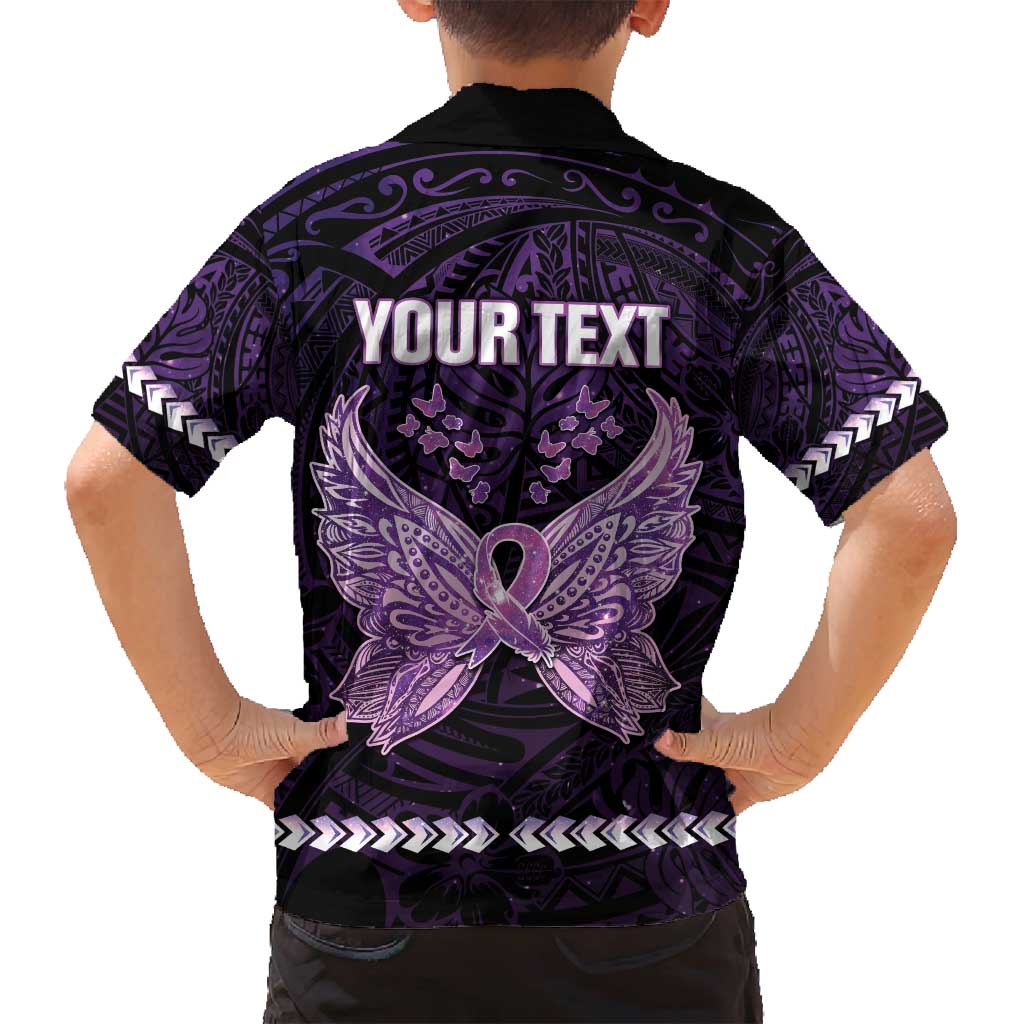 Personalised Alzheimer's Awareness Family Matching Off Shoulder Maxi Dress and Hawaiian Shirt You May Not Remember But I Will Never Forget