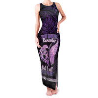 Personalised Alzheimer's Awareness Family Matching Tank Maxi Dress and Hawaiian Shirt You May Not Remember But I Will Never Forget LT05 Mom's Dress Purple - Polynesian Pride