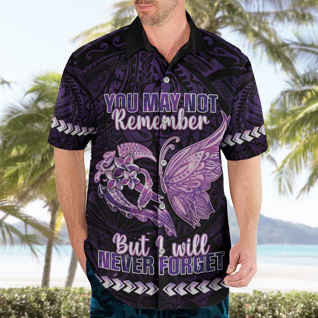 Personalised Alzheimer's Awareness Hawaiian Shirt You May Not Remember But I Will Never Forget LT05 - Polynesian Pride