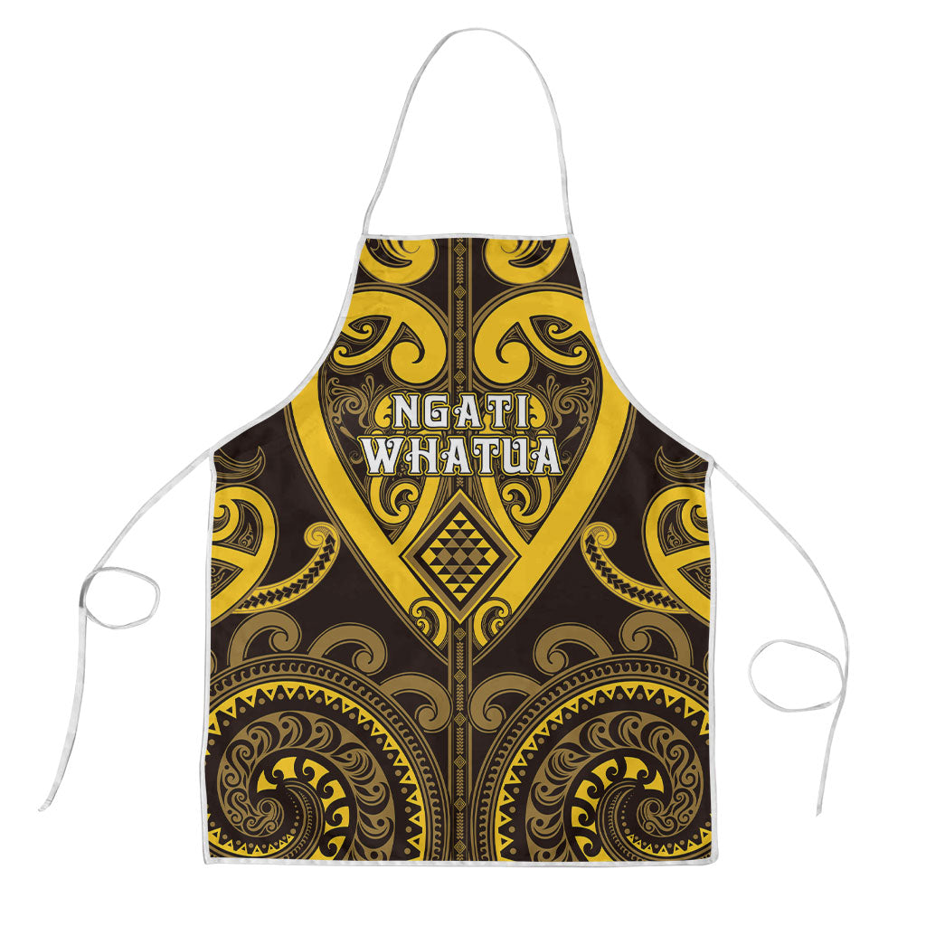 Aotearoa Ngati Whatua Apron Maori Tribal Pattern LT05 Yellow - Polynesian Pride