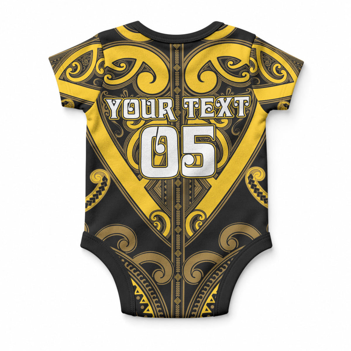 Custom Aotearoa Ngati Whatua Baby Onesie Maori Tribal Pattern LT05 - Polynesian Pride