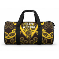Aotearoa Ngati Whatua Duffle Bag Maori Tribal Pattern LT05 One size Yellow - Polynesian Pride