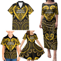 Custom Aotearoa Ngati Whatua Family Matching Puletasi and Hawaiian Shirt Maori Tribal Pattern LT05 - Polynesian Pride