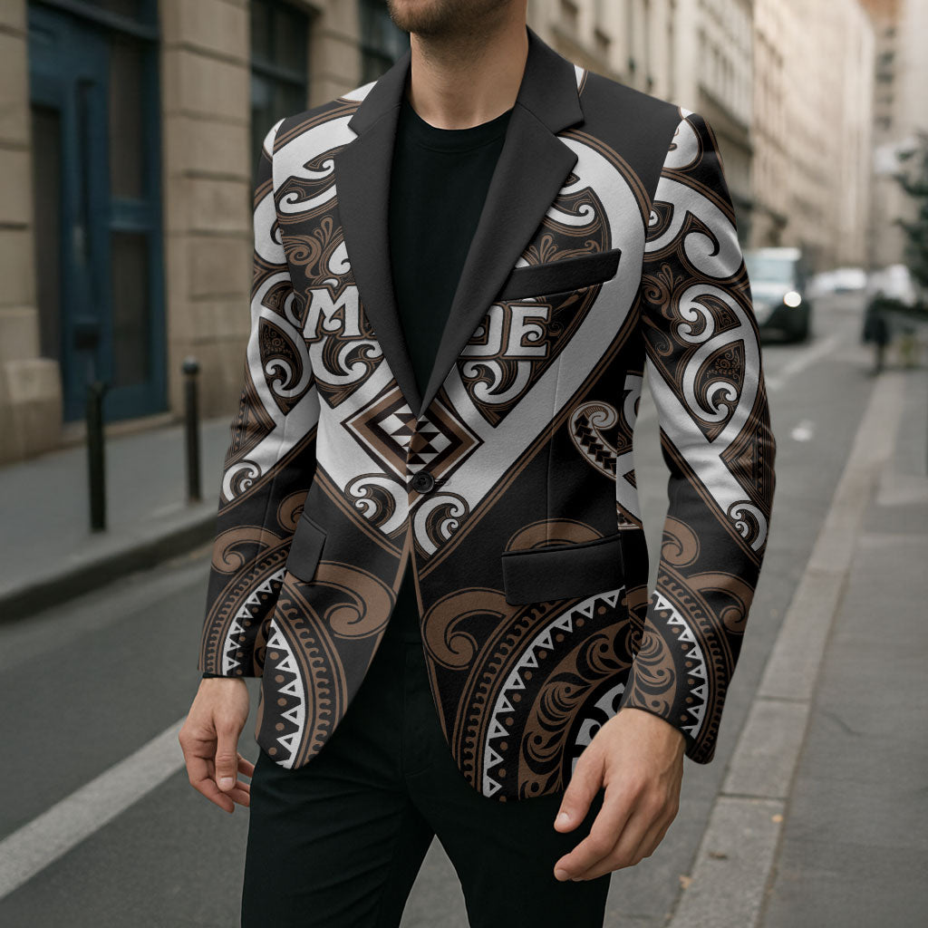 Custom Aotearoa Kati Mamoe Blazer Maori Tribal Pattern LT05 - Polynesian Pride