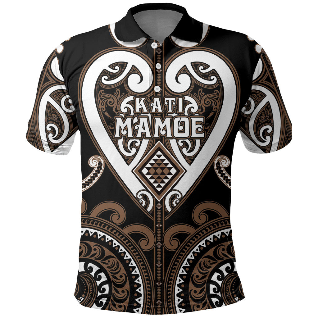 Custom Aotearoa Kati Mamoe Polo Shirt Maori Tribal Pattern