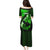 Hawaii Maui Puletasi Polynesian Fish Hook Hibiscus Green Version LT05 - Polynesian Pride