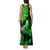 Hawaii Maui Tank Maxi Dress Polynesian Fish Hook Hibiscus Green Version LT05 - Polynesian Pride