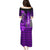 Personalized Hawaii Puletasi Hammerhead Shark Kakau Polynesian Tribal Purple LT05 - Polynesian Pride
