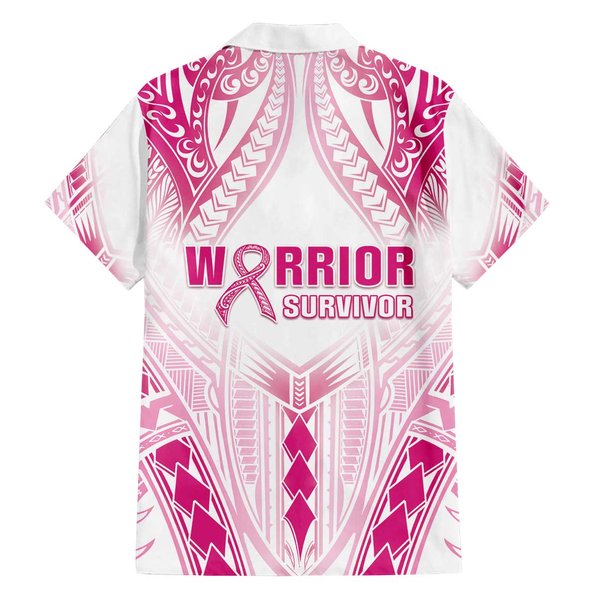 Breast Cancer Pink Out Family Matching Off Shoulder Short Dress and Hawaiian Shirt Polynesian Art Tattoo White Version LT05 - Polynesian Pride