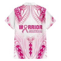 Breast Cancer Pink Out Family Matching Tank Maxi Dress and Hawaiian Shirt Polynesian Art Tattoo White Version LT05 - Polynesian Pride
