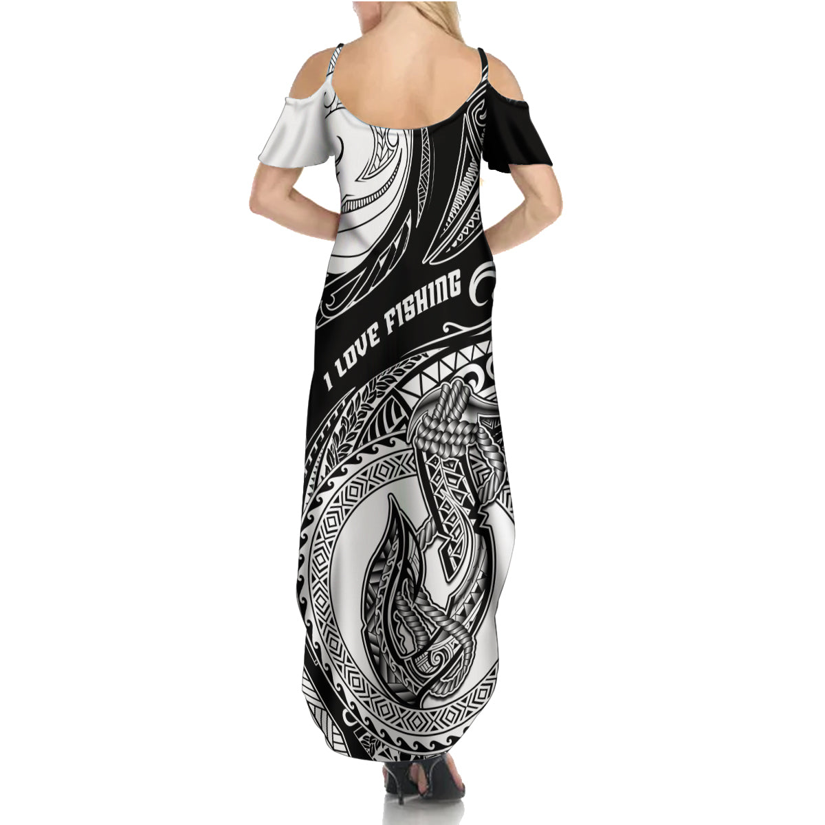 go-fishing-family-matching-summer-maxi-dress-and-hawaiian-shirt-polynesian-pattern
