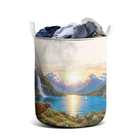 New Zealand Flag Laundry Basket Scenic Nature LT05 - Polynesian Pride