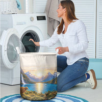New Zealand Flag Laundry Basket Scenic Nature LT05 - Polynesian Pride