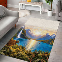 New Zealand Flag Area Rug Scenic Nature LT05 - Polynesian Pride