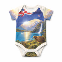 New Zealand Flag Baby Onesie Scenic Nature LT05 Multicolor - Polynesian Pride