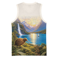 New Zealand Flag Basketball Jersey Scenic Nature LT05 - Polynesian Pride