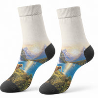 New Zealand Flag Crew Socks Scenic Nature LT05 - Polynesian Pride