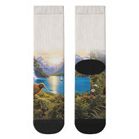 New Zealand Flag Crew Socks Scenic Nature LT05 - Polynesian Pride