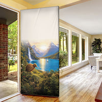 New Zealand Flag Door Cover Scenic Nature LT05 - Polynesian Pride