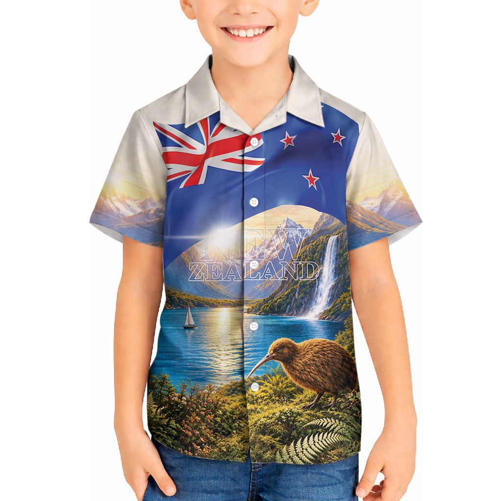 New Zealand Flag Hawaiian Shirt Scenic Nature LT05 - Polynesian Pride
