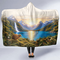 New Zealand Flag Hooded Blanket Scenic Nature LT05 One Size Multicolor - Polynesian Pride