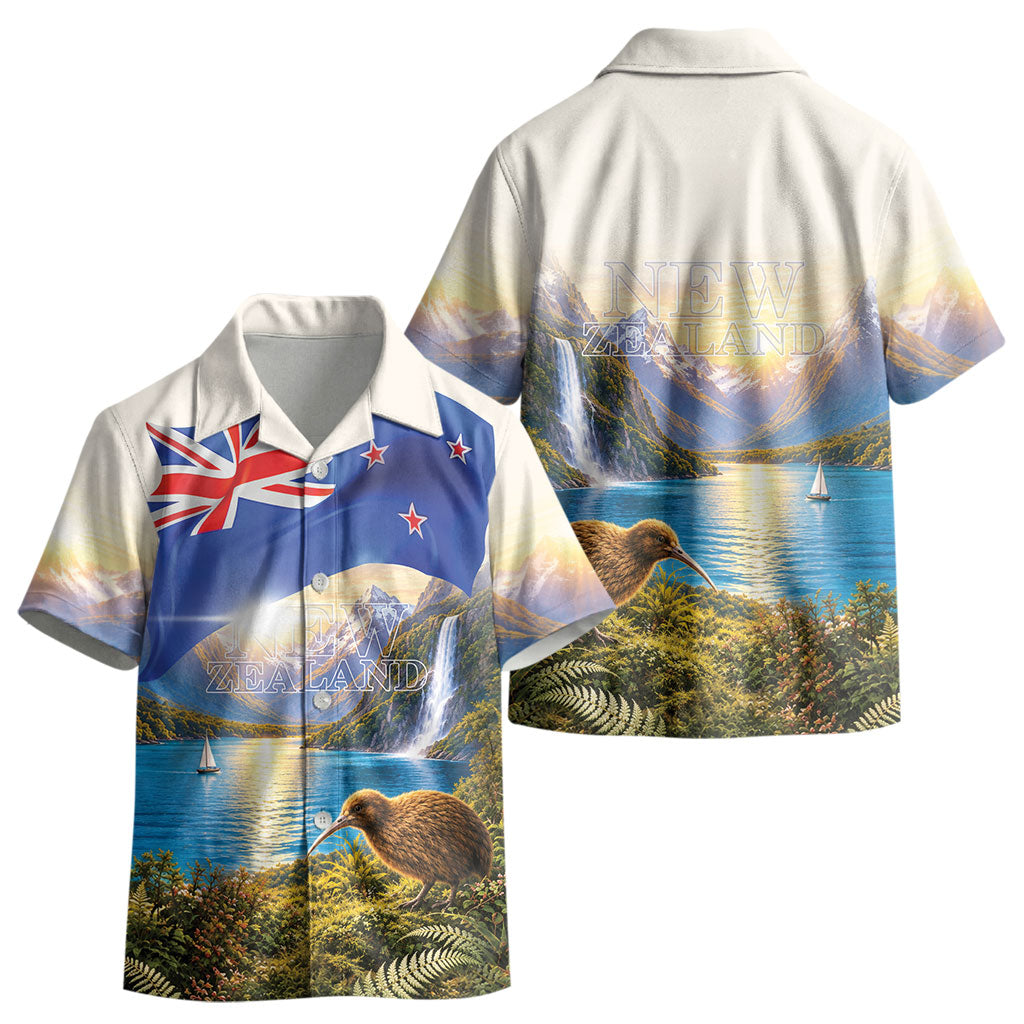 New Zealand Flag Kid Hawaiian Shirt Scenic Nature LT05 - Polynesian Pride