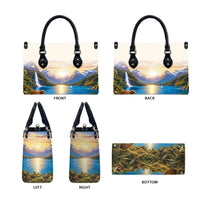 New Zealand Flag Leather Bag Scenic Nature LT05 - Polynesian Pride