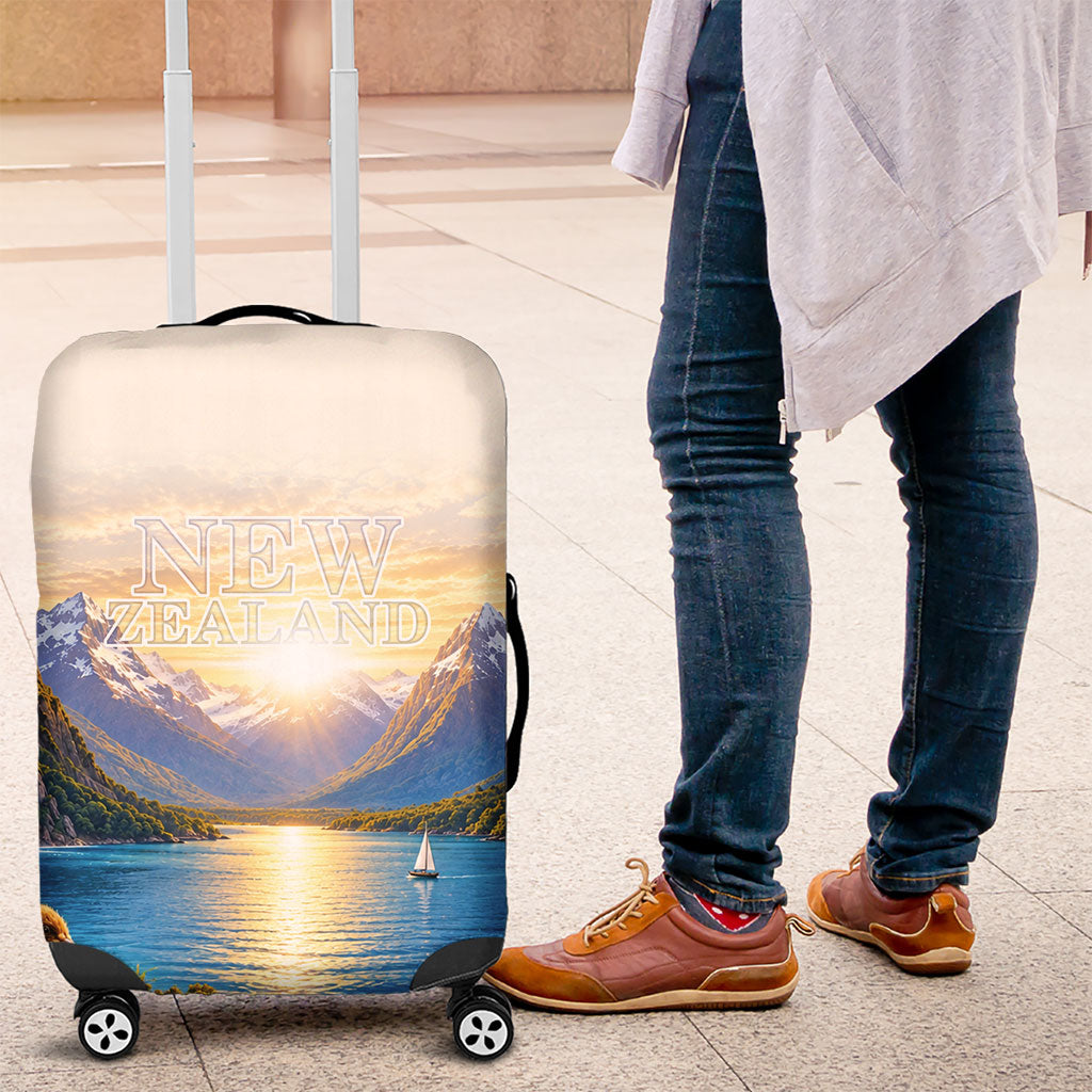 New Zealand Flag Luggage Cover Scenic Nature LT05 Multicolor - Polynesian Pride
